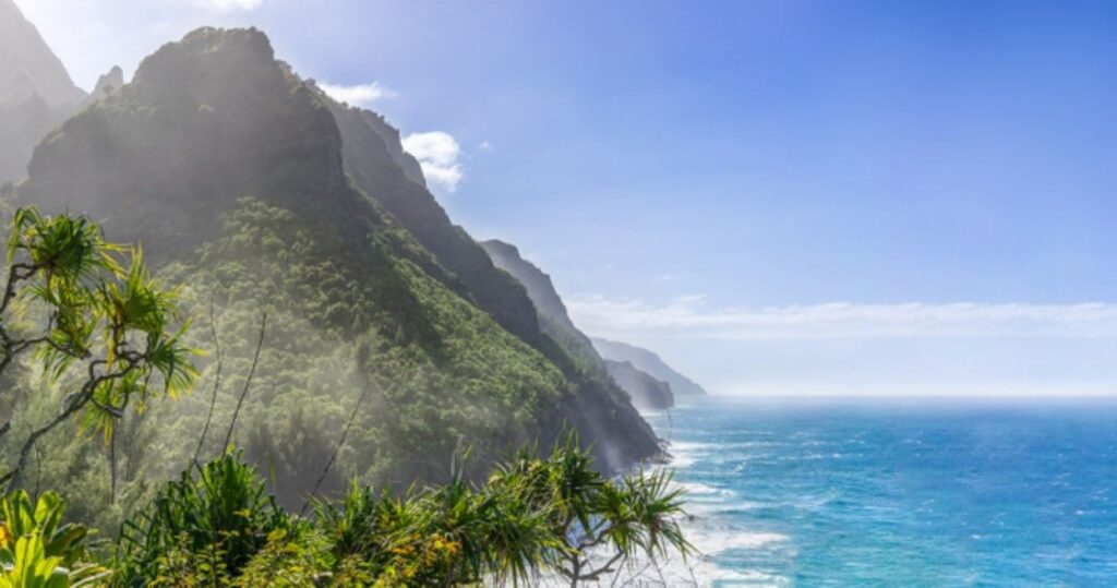 Na Pali Coast State Park on the island Kauai, Hawaii