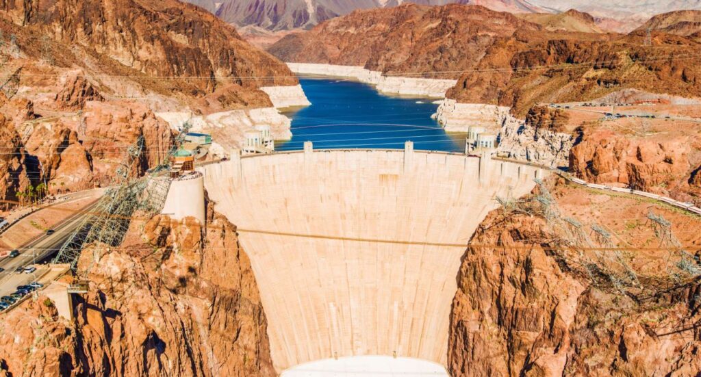 Hoover Dam at Lake Mead, Nevada and Arizona Border