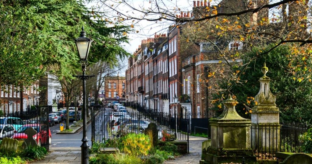 Church Row in Hampstead, North London