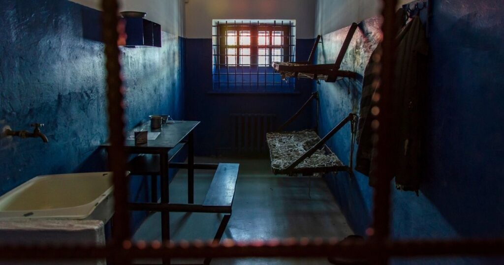 an abandoned gulag prison cell in russia