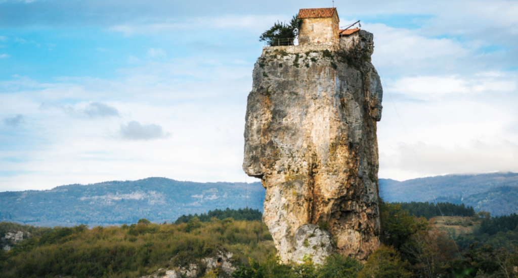 Katskhi Pillar In Georgia