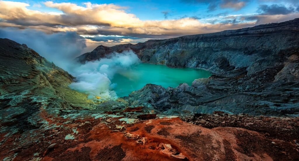 Ijen Volcano In Indonesia