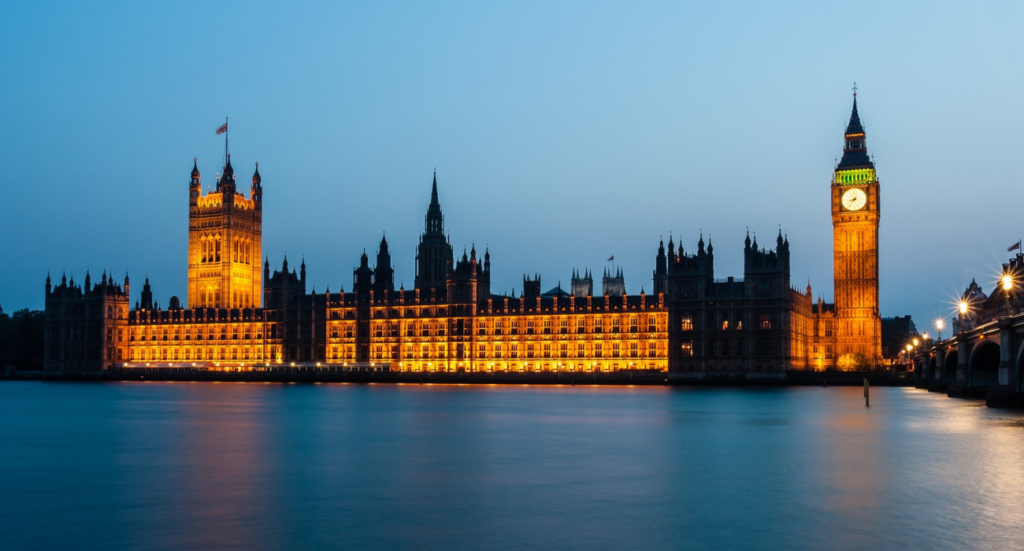 Big Ben and The Palace of Westminster in London